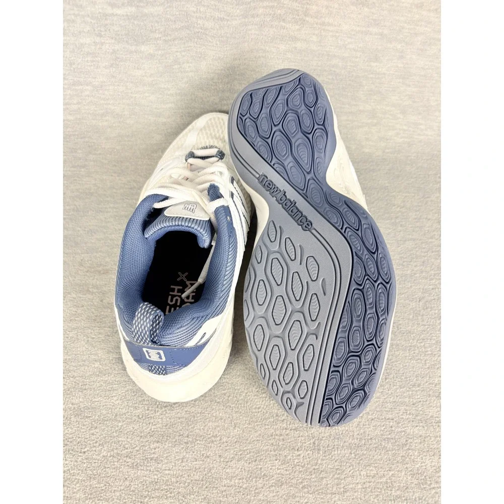 New Balance Fresh Foam X 1007 Tennis Sneakers Womens 7 W White Blue Pickleball